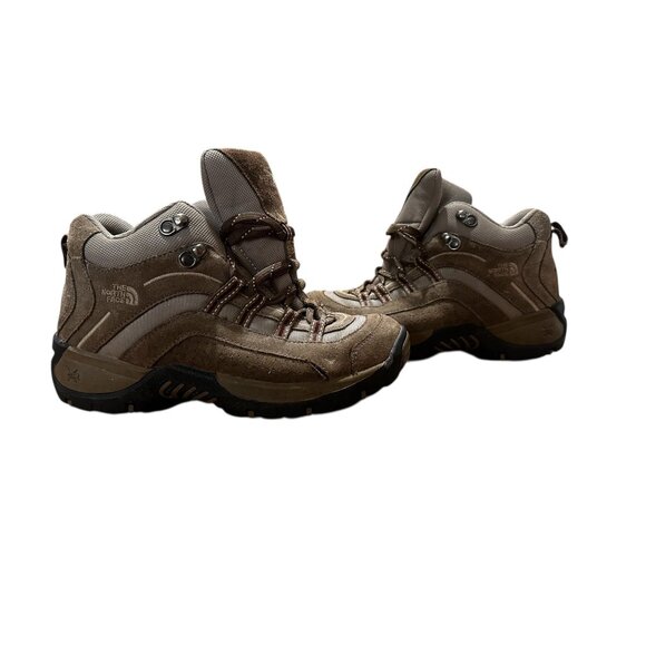 North Face Trekking Hiking Boots Womens 8 Suede Leather Lace Up Outdoor Gorpcore - Picture 3 of 14